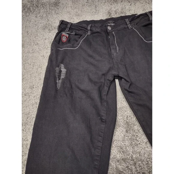 Uncs black jeans. Mens Large 32‎ inch Streetwear Y2K Grunge Distressed - Picture 5 of 15